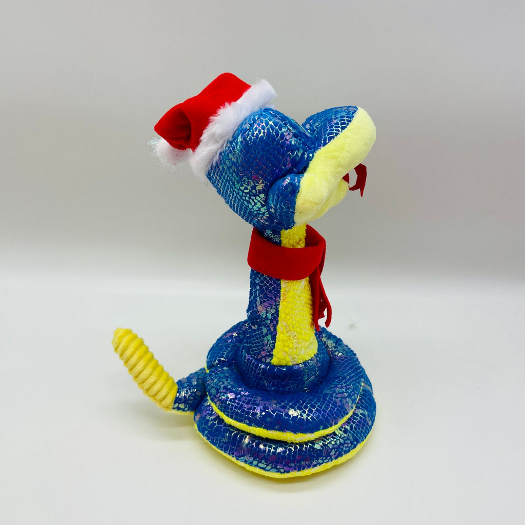 Мягкая игрушка Змея музыкальная в шапке и шарфе 26 см - Storyland фото 9