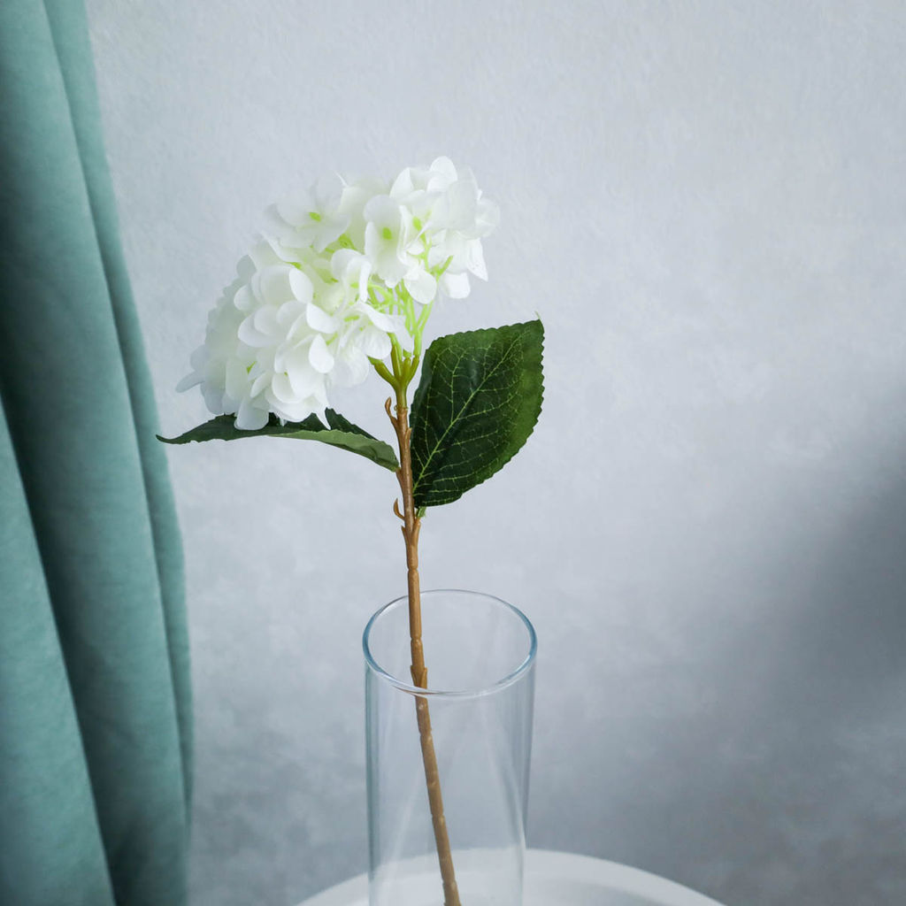 Цветок искусственный Гортензия 43 см белая / WN-36 /уп 150/600/ - Галеонтрейд фото 4