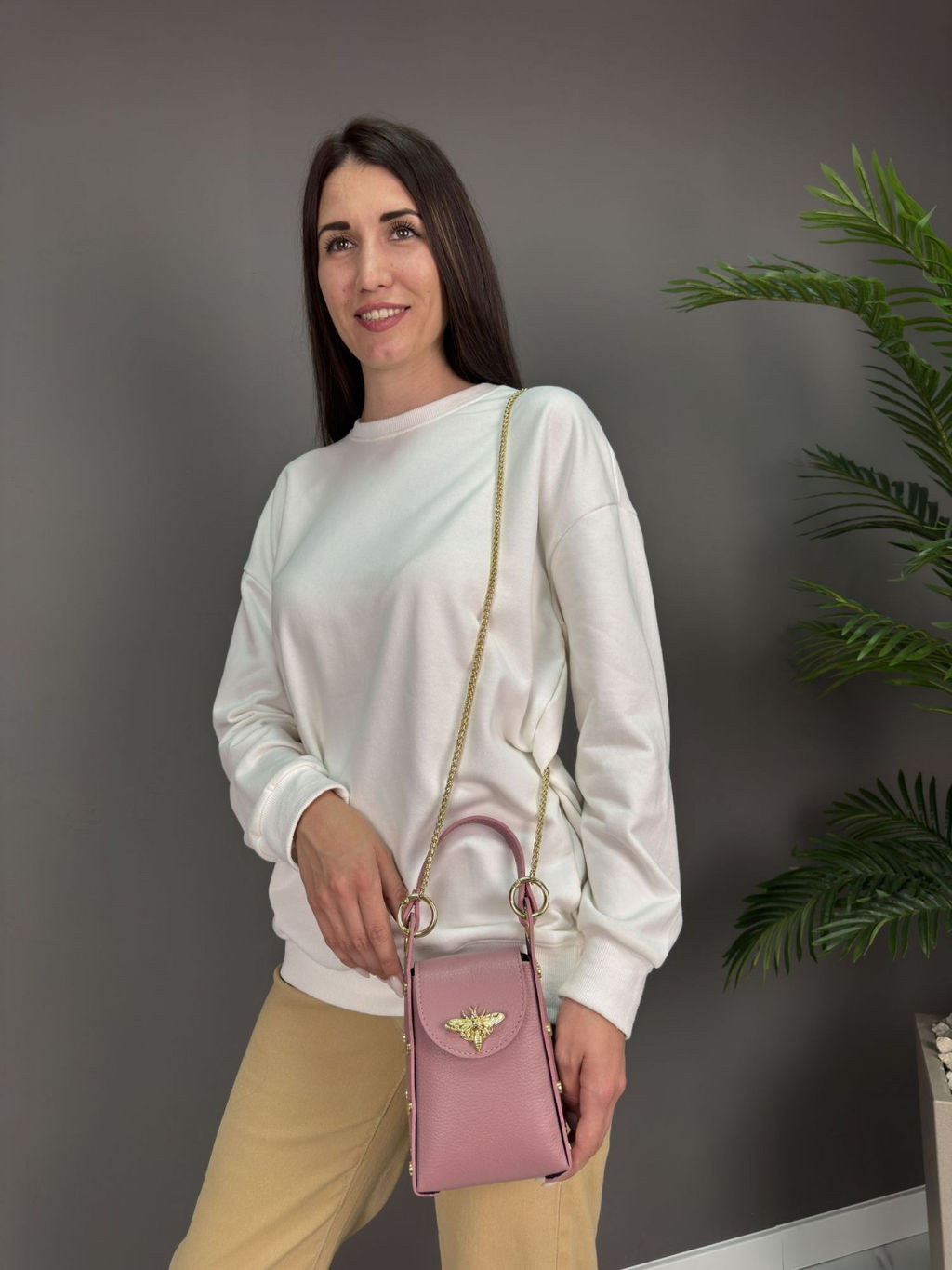 Сумка женская из телячьей кожи