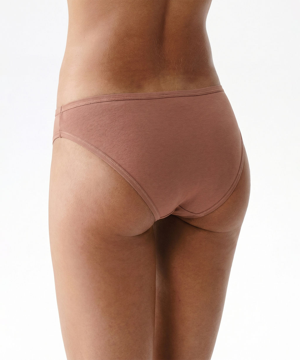 ATLANTIC 3CLP-001 Трусы бикини Bikini - набор 3 шт. светло-кофейный + светло-персиковый + кремовый  фото 3