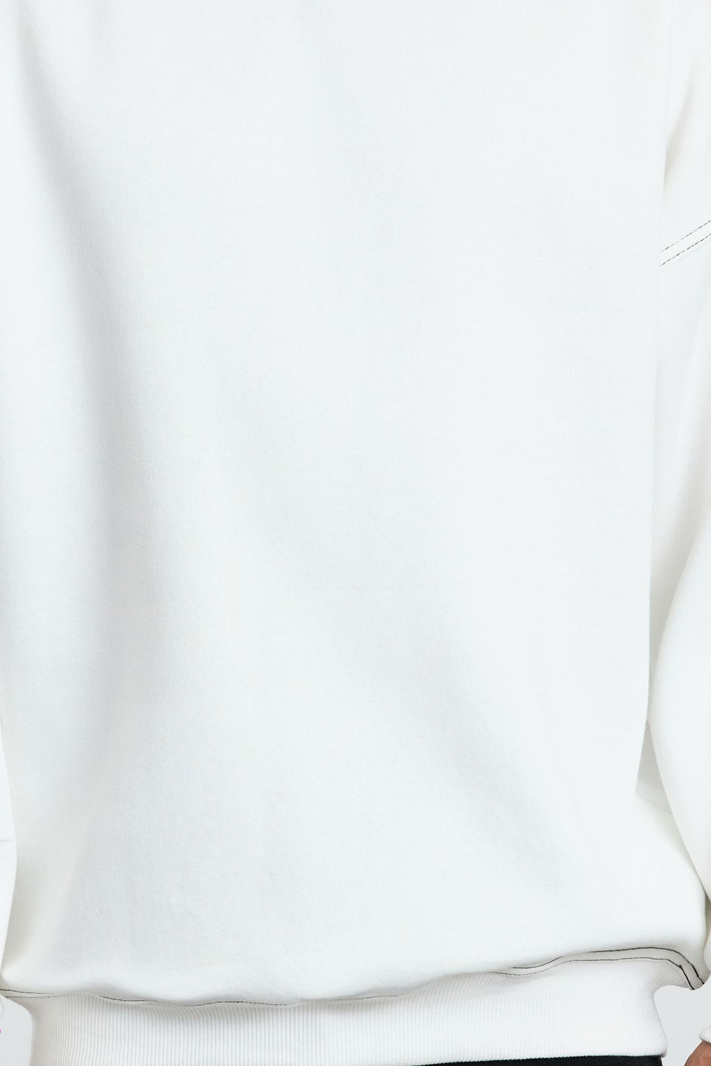 TRENDYOL MAN Antrasit Oversize/Genis Kesim Kontrast Dikis Detayl? Bisiklet Yaka Sweatshirt TMNAW24SW00011 - Trendyolmilla фото 4