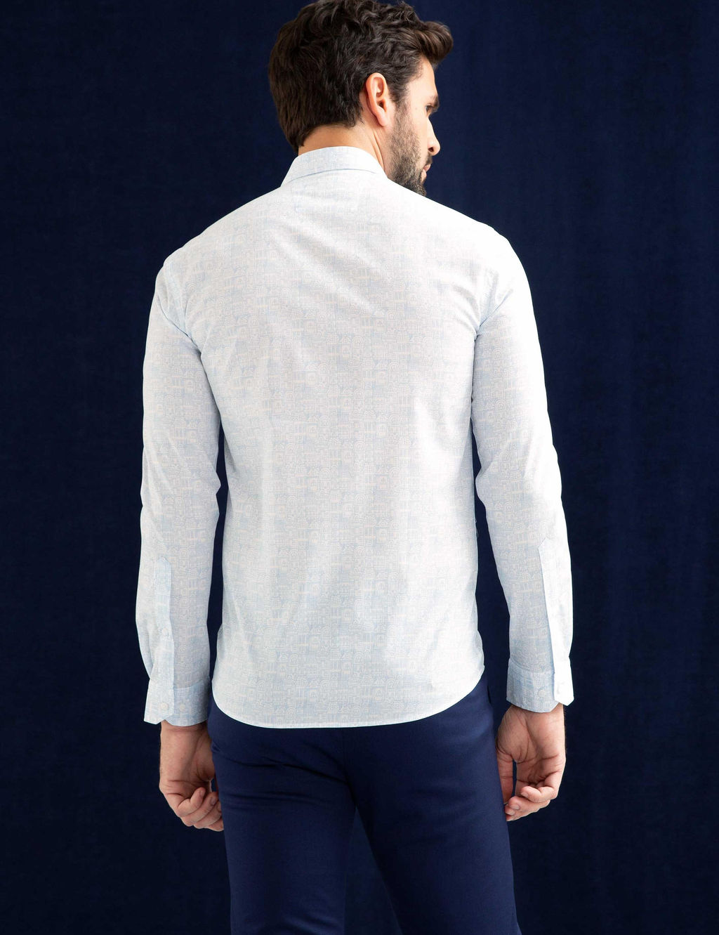 Beyaz Slim Fit Uzun Kollu G_mlek