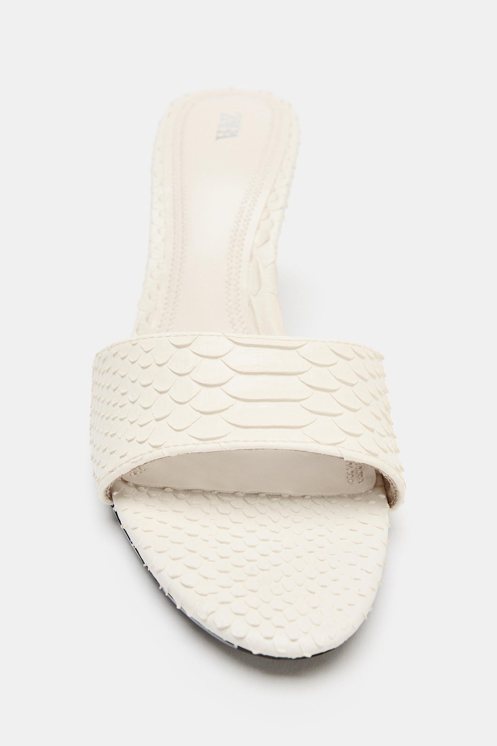 SANDALIA TAC?N ESTAMPADA / blanco - Zara фото 3