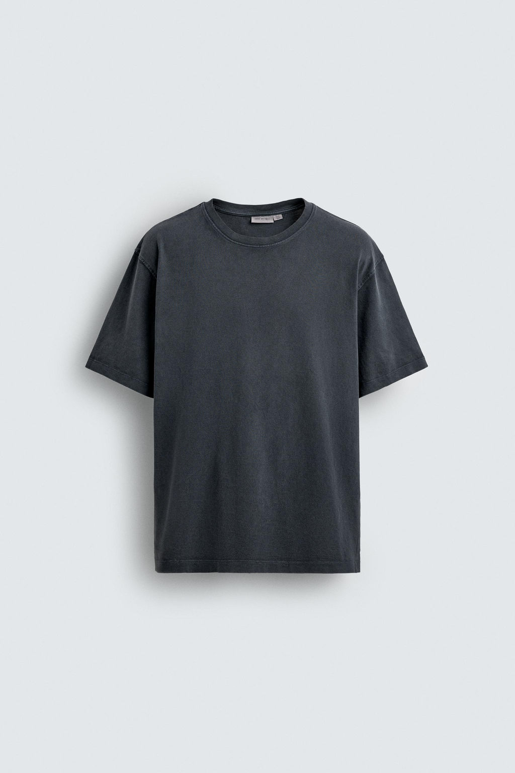 CAMISETA HEAVYWEIGHT MANGA CORTA ORIGINS / Gris antracita - Zara фото 6