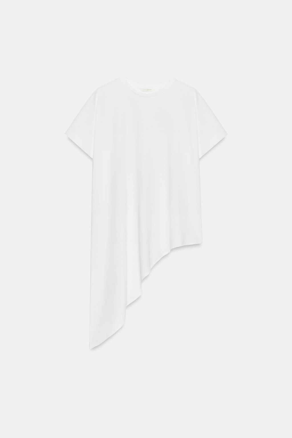 CAMISETA ASIM?TRICA MANGA CORTA / Blanco - Zara фото 8