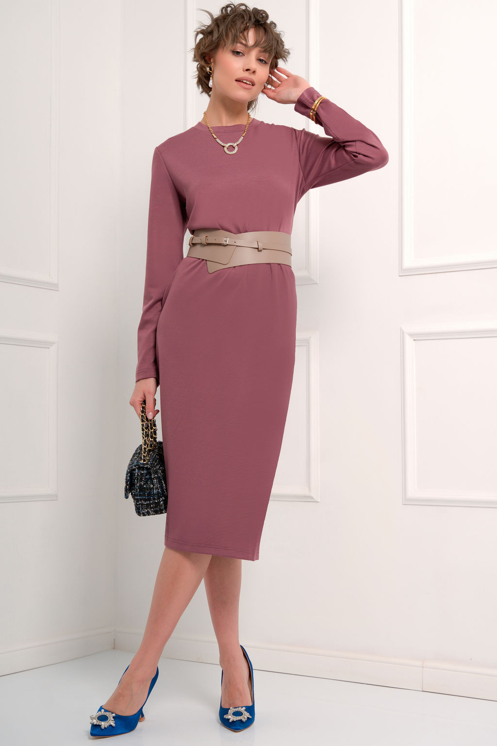 Платье Bellovera 12П3067 розовый