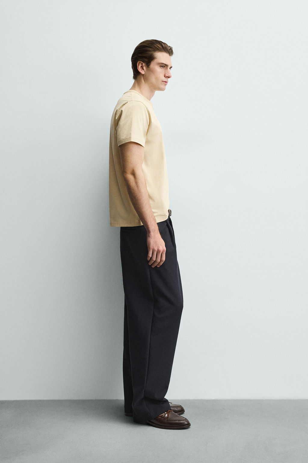 CAMISETA MEDIUM WEIGHT B?SICA / Crema - Zara фото 4