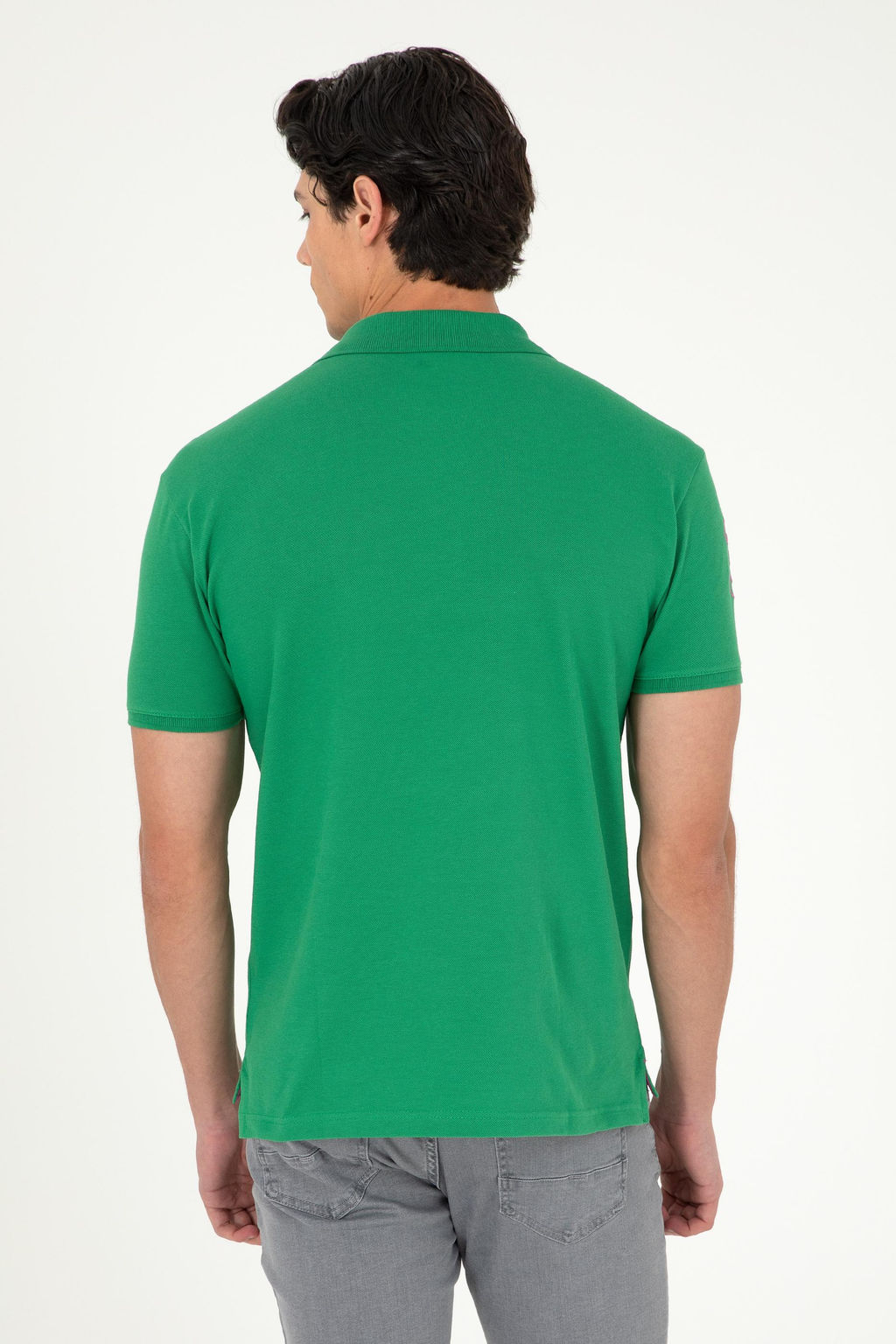 Мужская зеленая базовая футболка Неожиданная скидка в корзине - U.s. polo assn фото 5