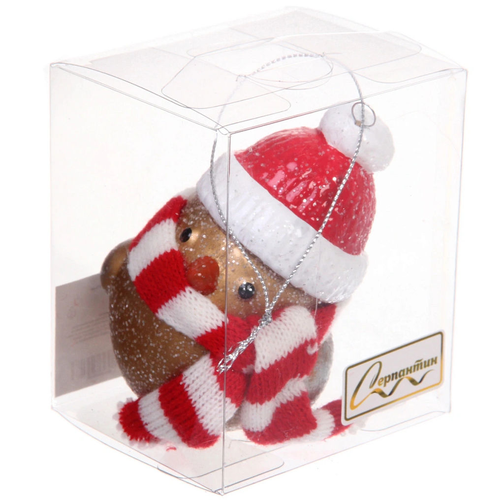 Цена за 2 шт. Елочная игрушка "Милая птичка" 9*6*9 см