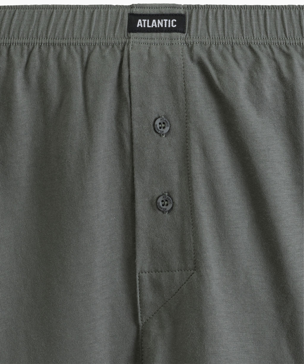 ATLANTIC 2MBX-054 Трусы боксеры Solid - набор 2 шт. баклажан + хаки  фото 5