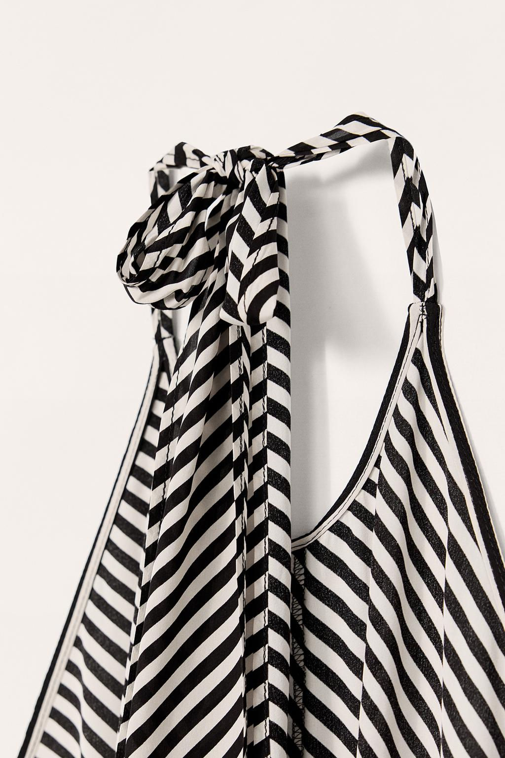 LIMITED EDITION STRIPED HALTER DRESS - Zara фото 8