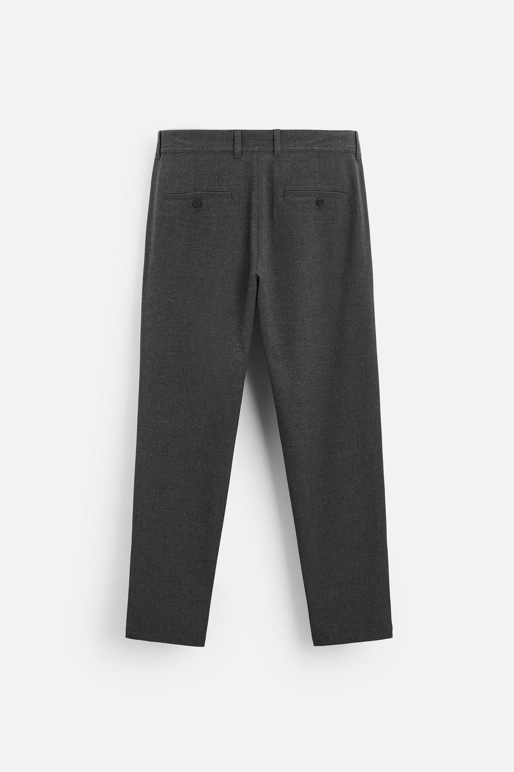 TEXTURED COMFORT TROUSERS - Zara фото 50