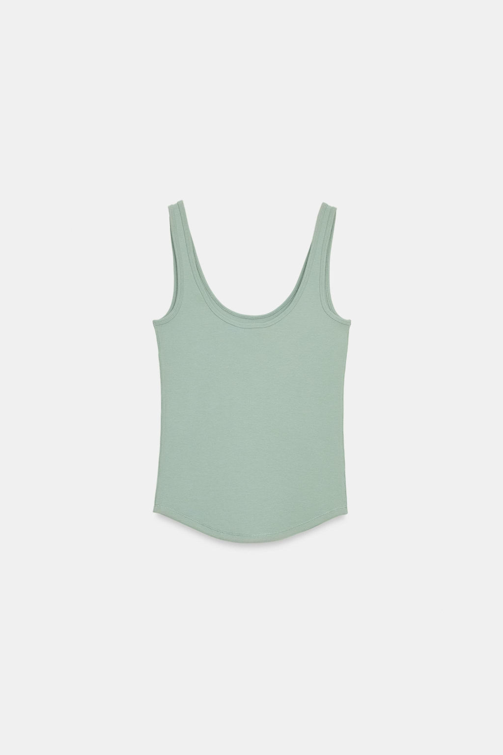 CAMISETA TIRANTES ALGOD?N / Verde / Azul - Zara фото 4