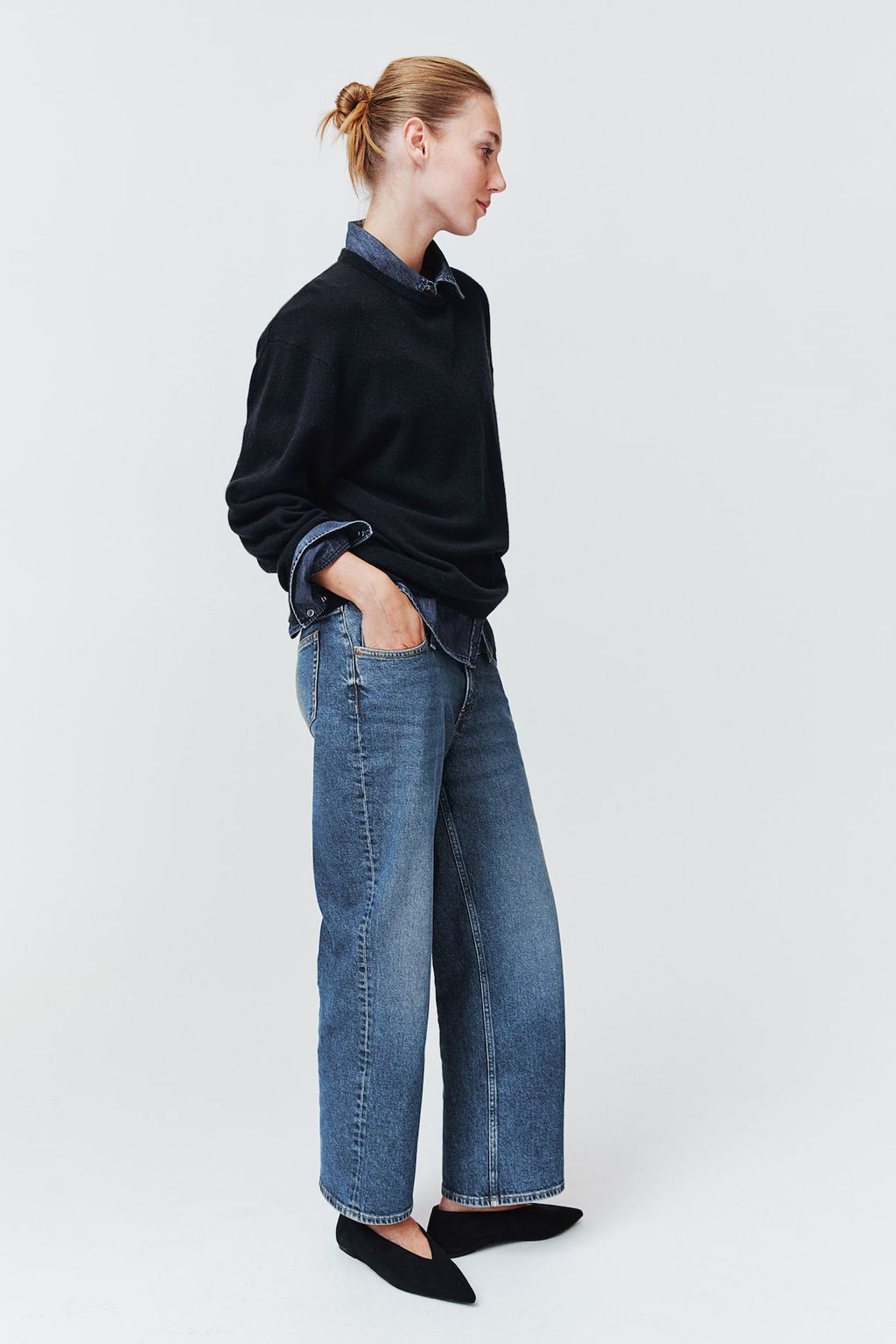 MAMA Before & After Straight Low Ankle Jeans - H&m фото 5