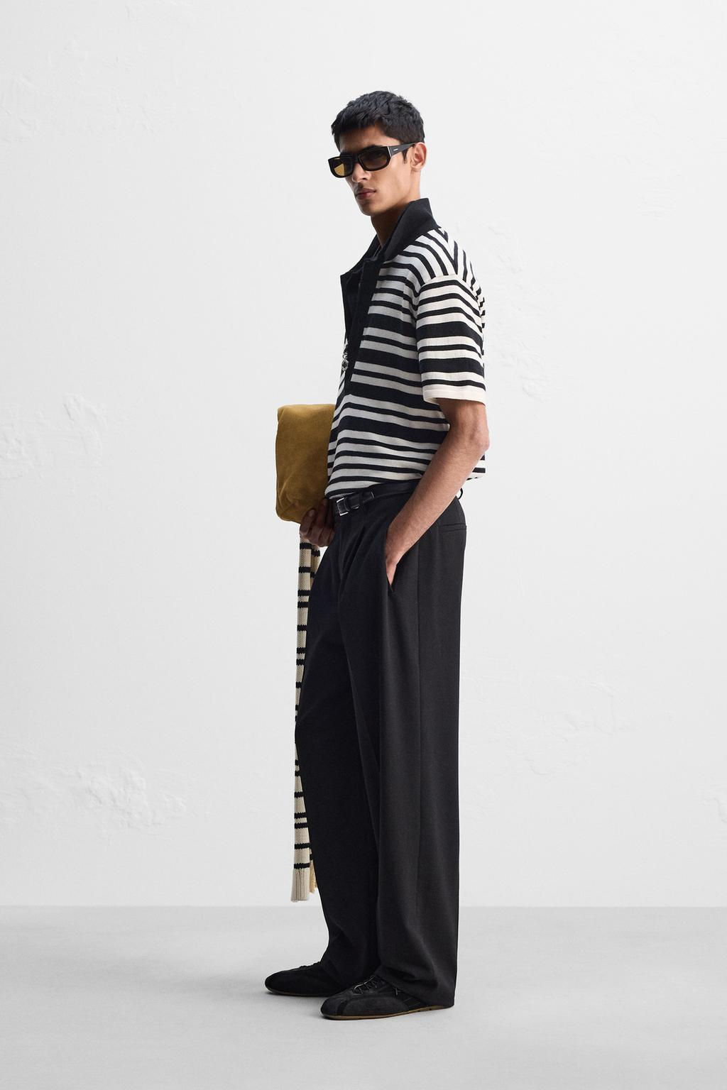 STRIPED KNIT LIMITED EDITION POLO SHIRT - Zara фото 4