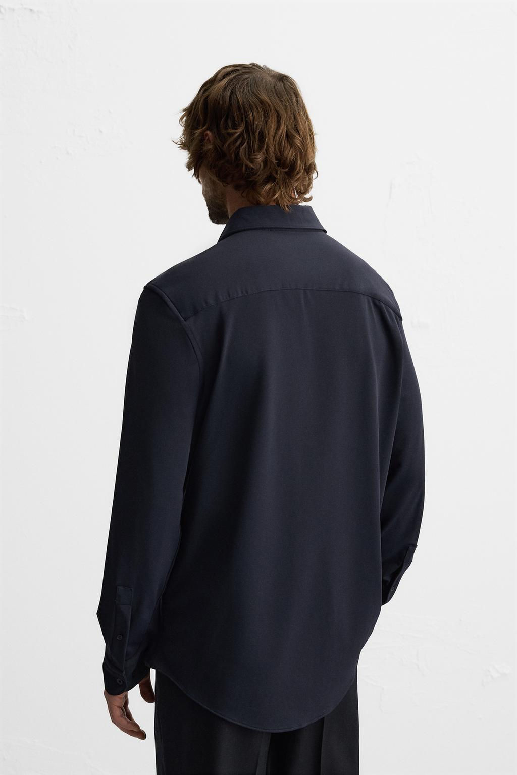 TEXTURED STRETCH SHIRT - Zara фото 12