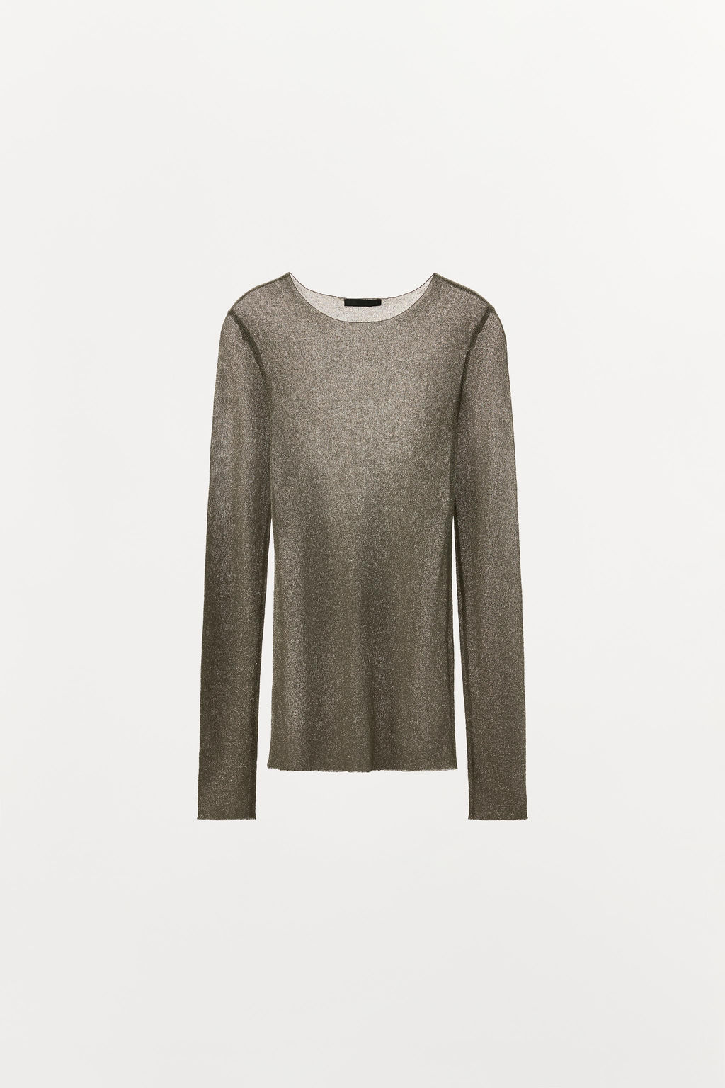 CAMISETA HILO METALIZADO / Dorado - Zara фото 3