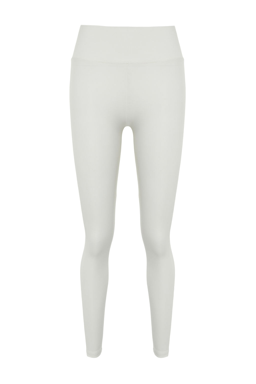 Kaymak Beyaz? Genis Bel Lastikli Ekstra Toparlay?c? Tam Boy Orme Spor Tayt TWOAW21TA0029