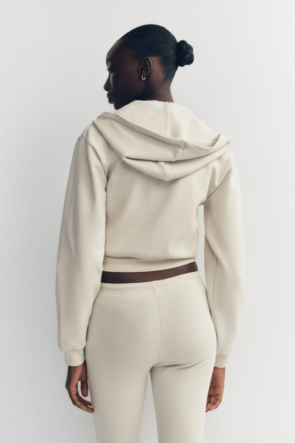 CROPPED INTERLOCK SWEATSHIRT - Zara фото 12