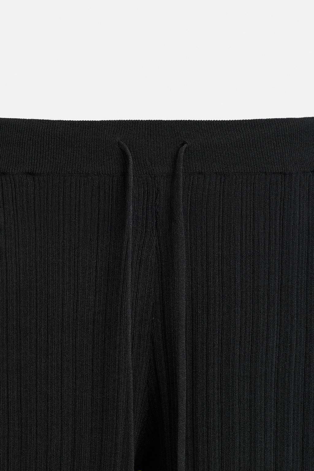 TEXTURED KNIT TROUSERS - Zara фото 8