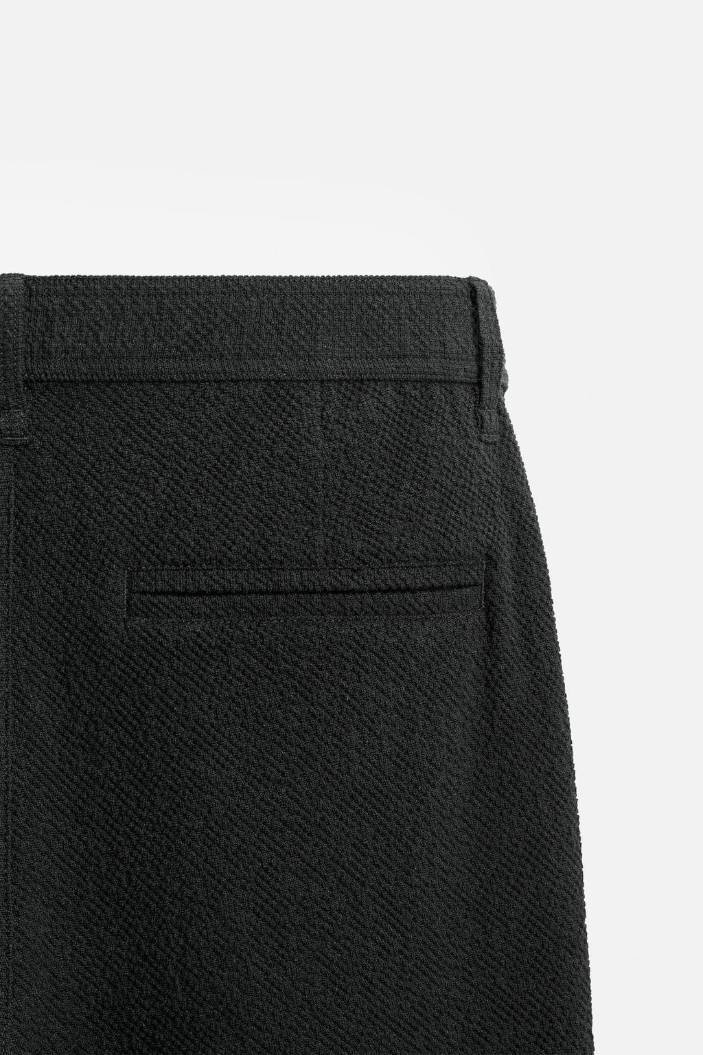 TEXTURED PLEATED TROUSERS - Zara фото 18