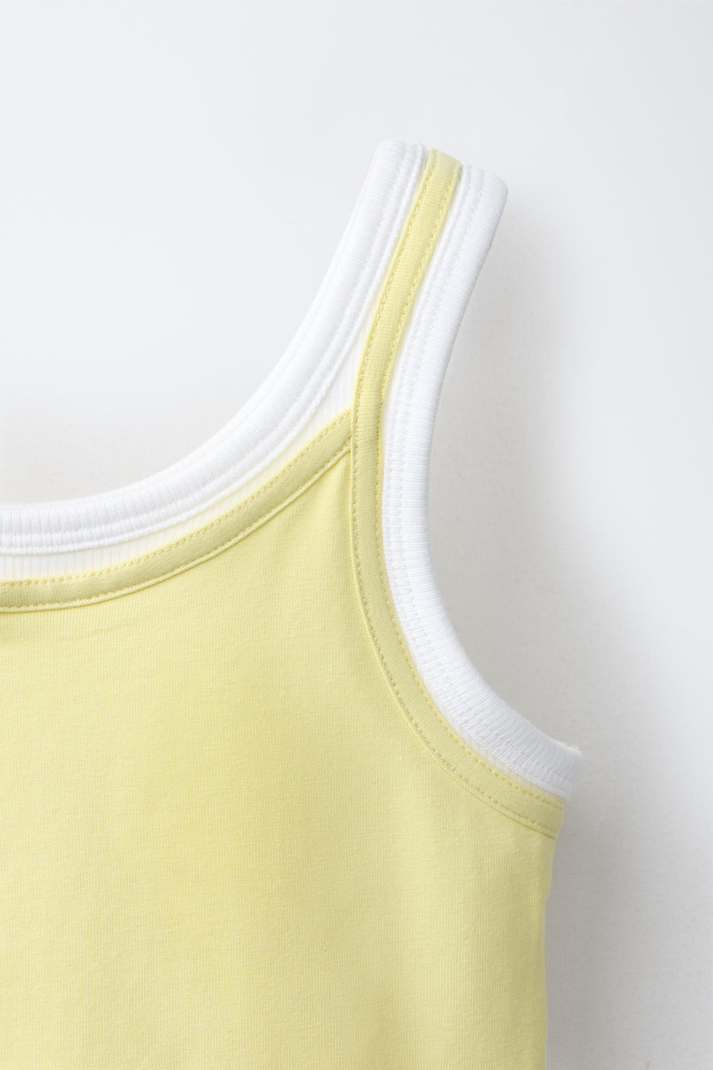 TOP DOBLE CONTRASTE / Amarillo - Zara фото 3