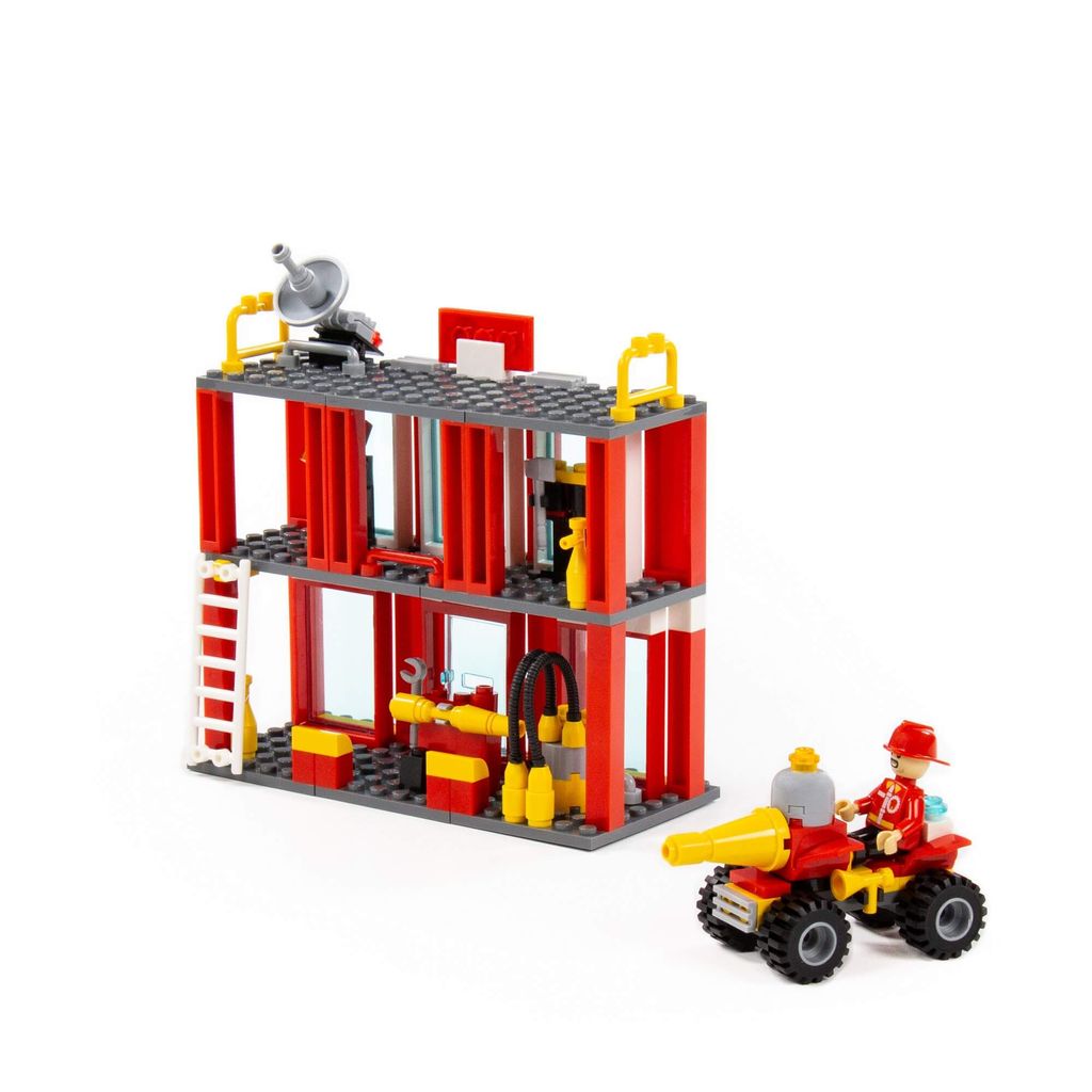 Конструктор Классик Город. Пожарная часть-1.3 (188 элементов) (в коробке) - Полесье фото 5