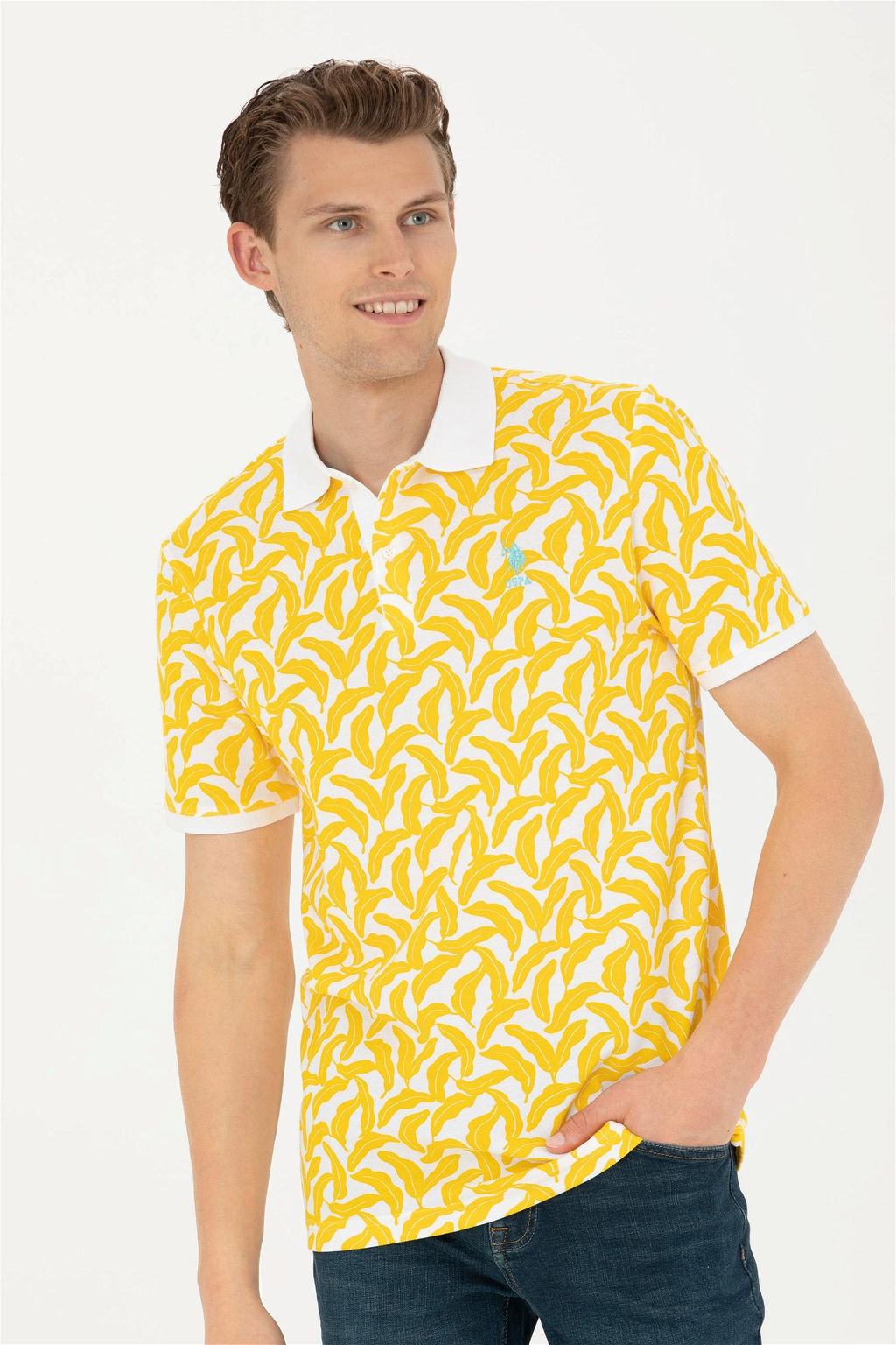 Мужская желтая t -манатка Неожиданная скидка в корзине - U.s. polo assn фото 3