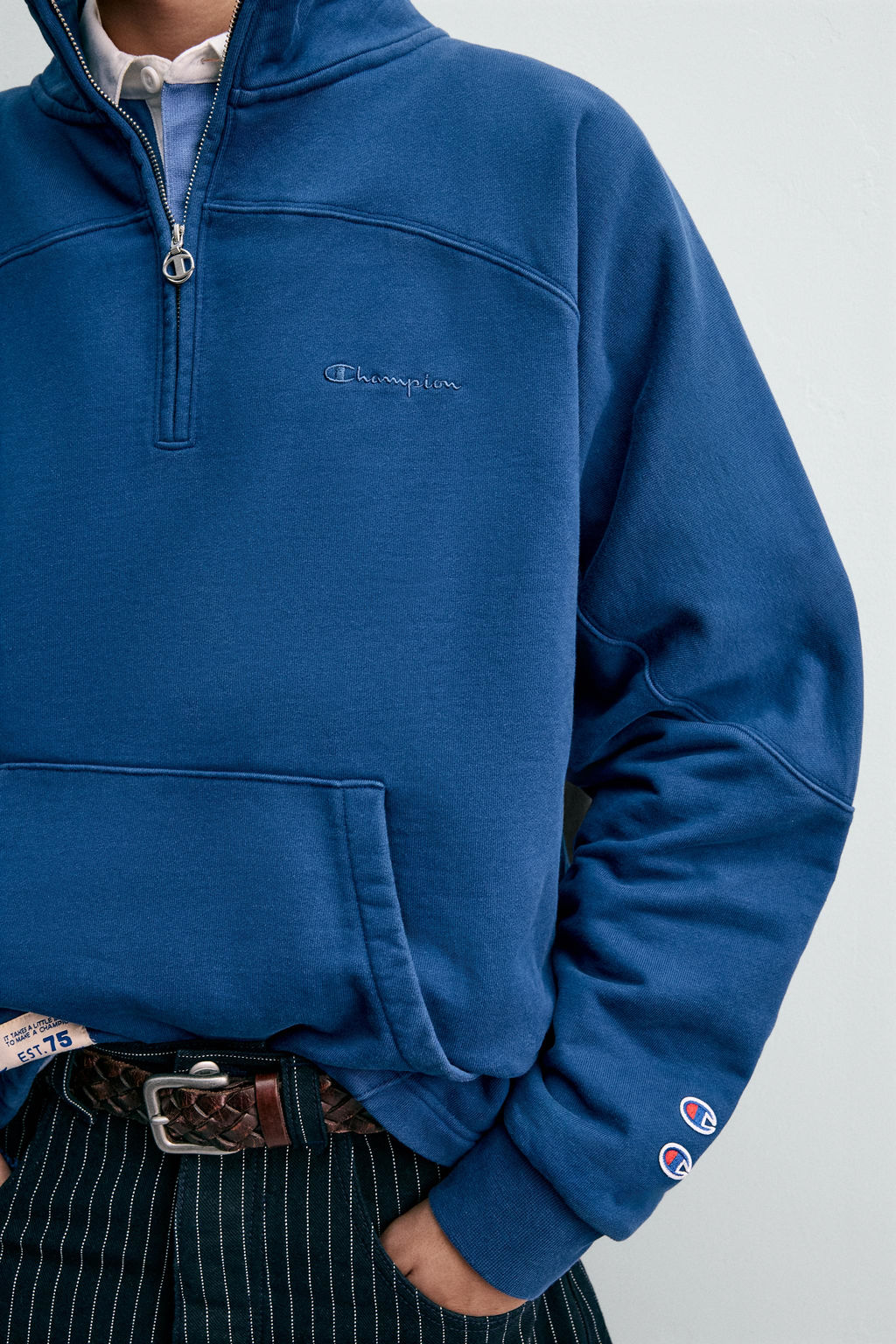 CHAMPION ® X ZARA QUARTER-ZIP SWEATSHIRT  фото 6