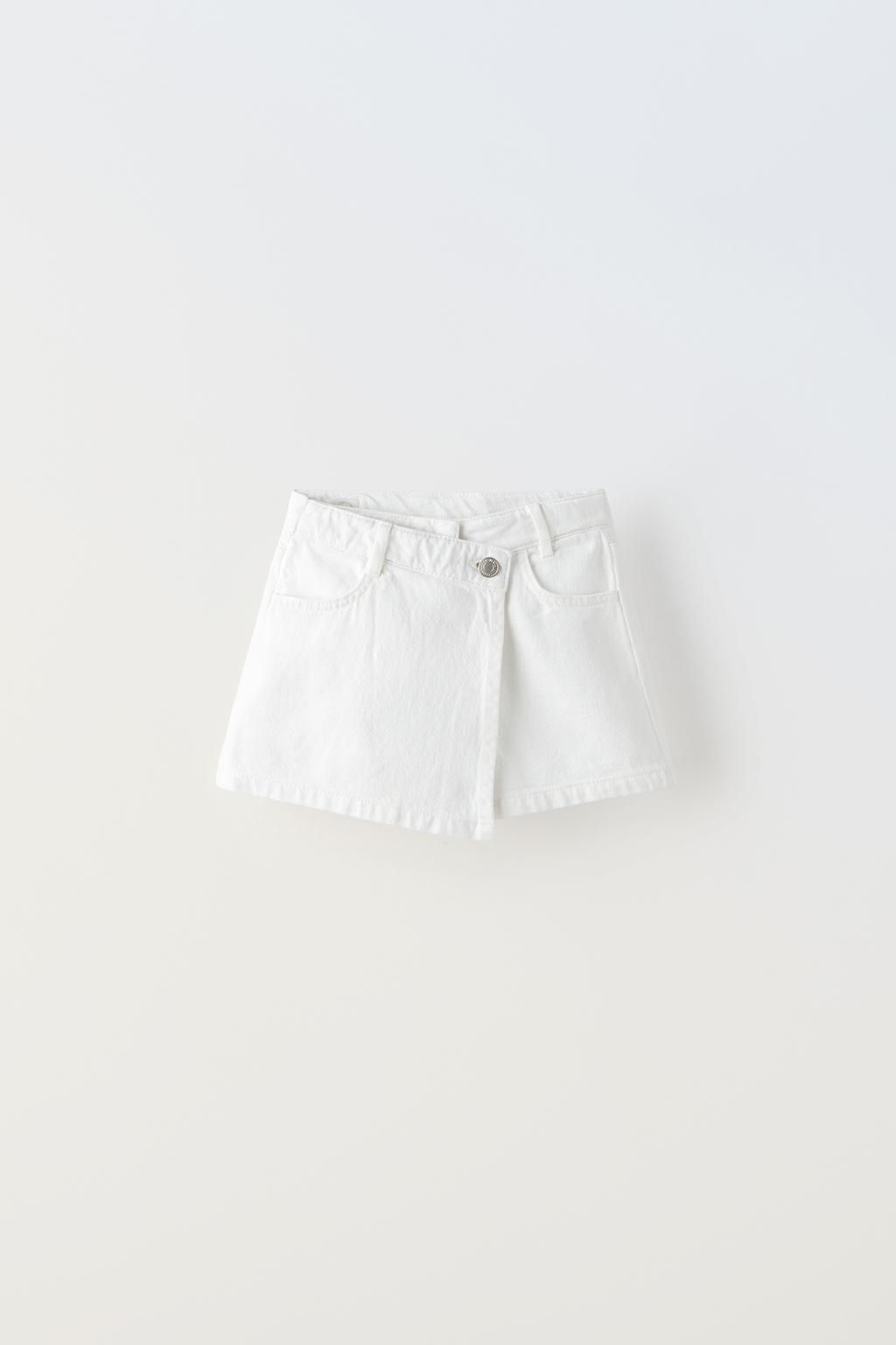 DENIM BERMUDA SKORT - Zara фото 6