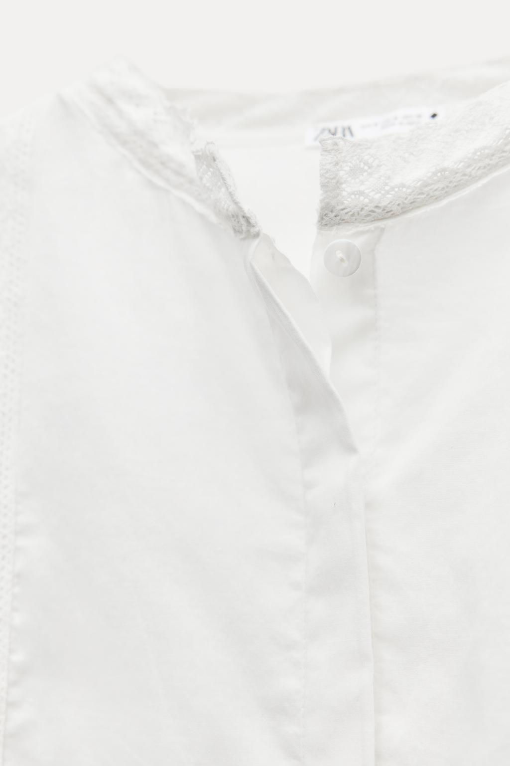 LACE TRIM NIGHTDRESS - Zara фото 9