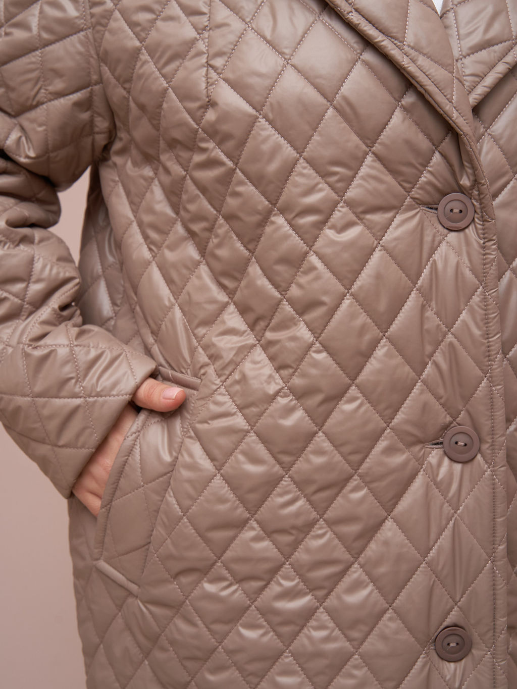 Пальто стеганое PL13533ROL17 - Артесса фото 8