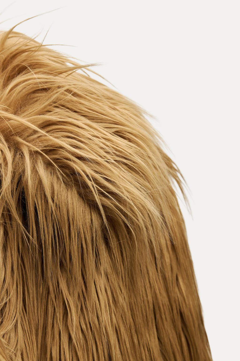 LIMITED EDITION LONG FAUX FUR COAT - Zara фото 5