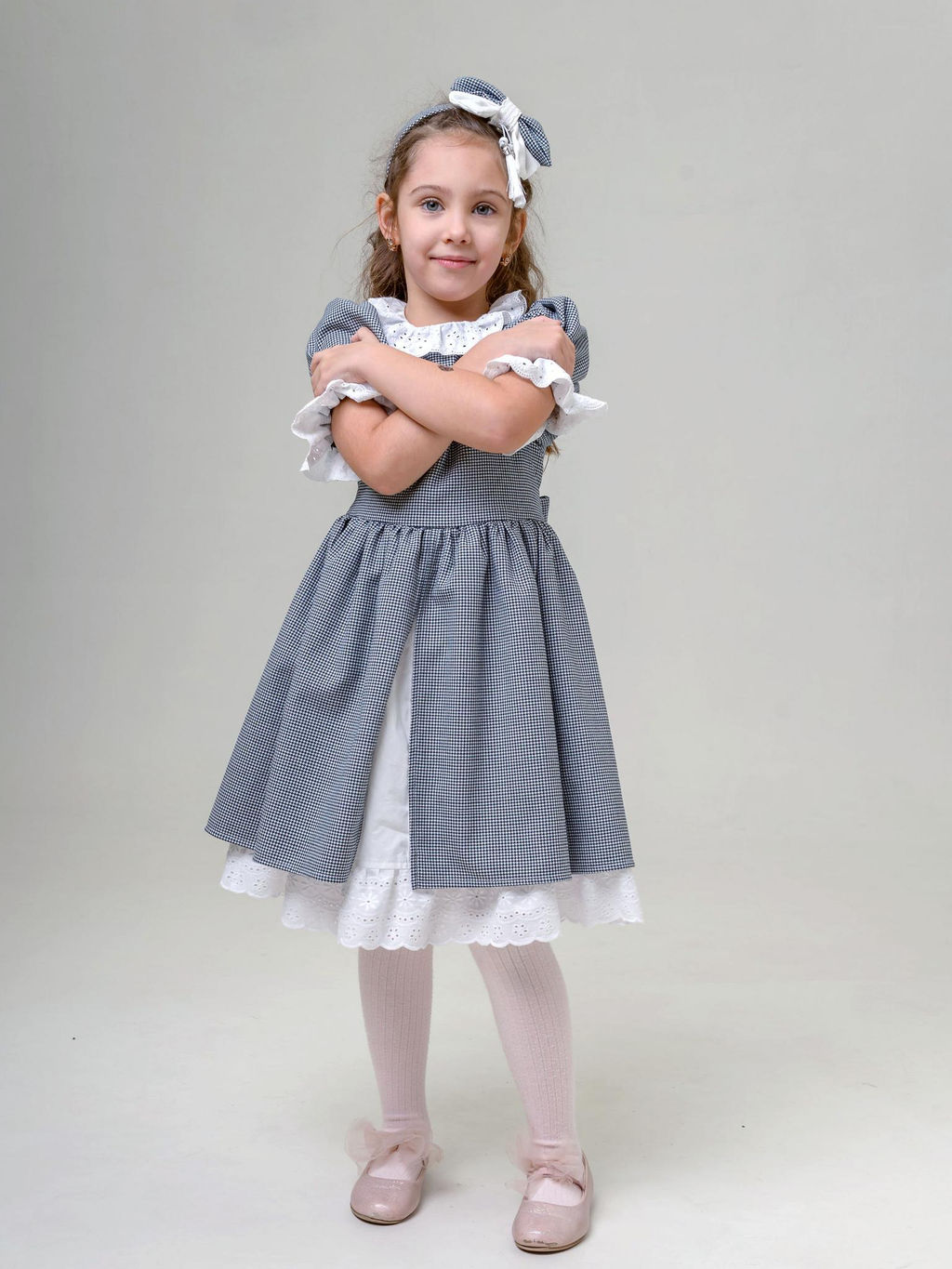 ДЛ 26-2 платье для девочки Забава серый