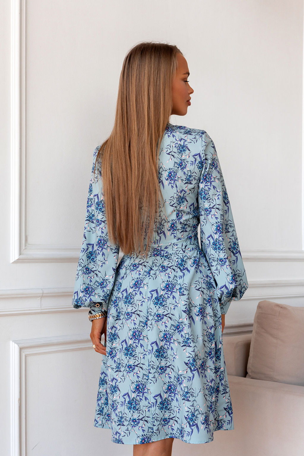 Платье Open Style 5570 голубой