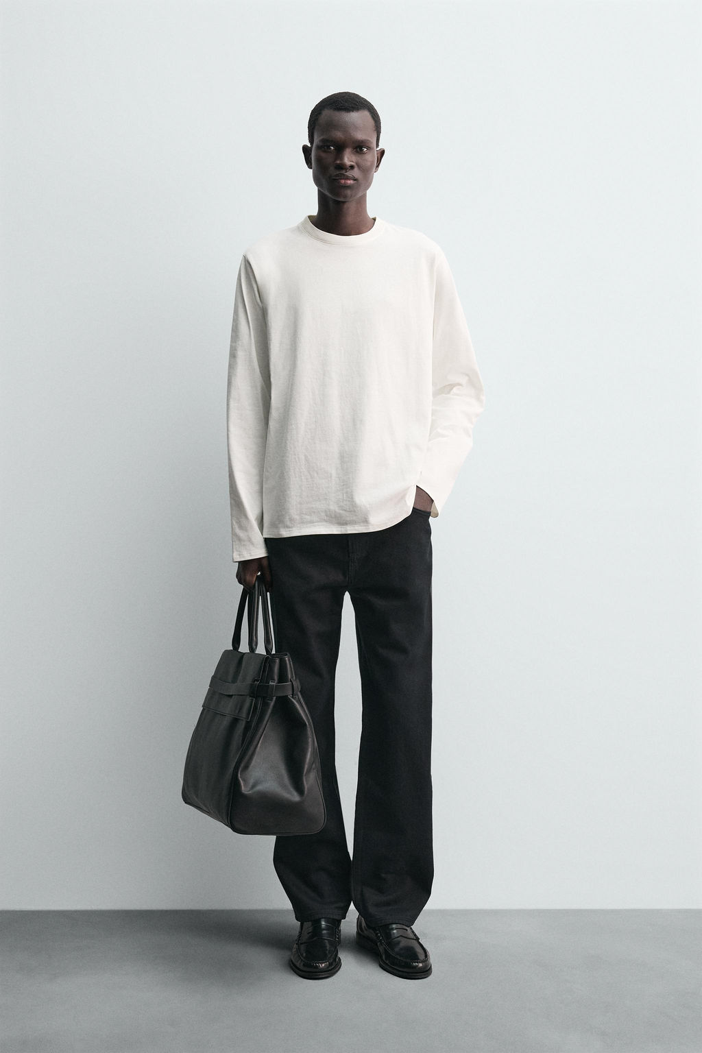 LONG SLEEVE SEAM T-SHIRT