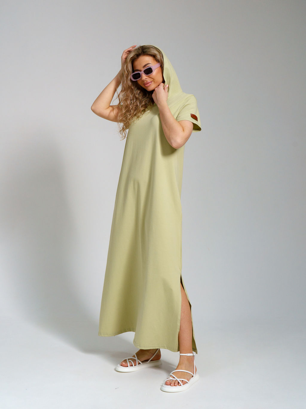 970 Платье-мантия"Олива"