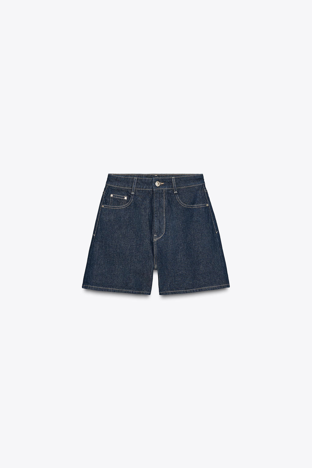 Z1975 MOM-FIT HIGH-WAIST SHORTS - Zara фото 6