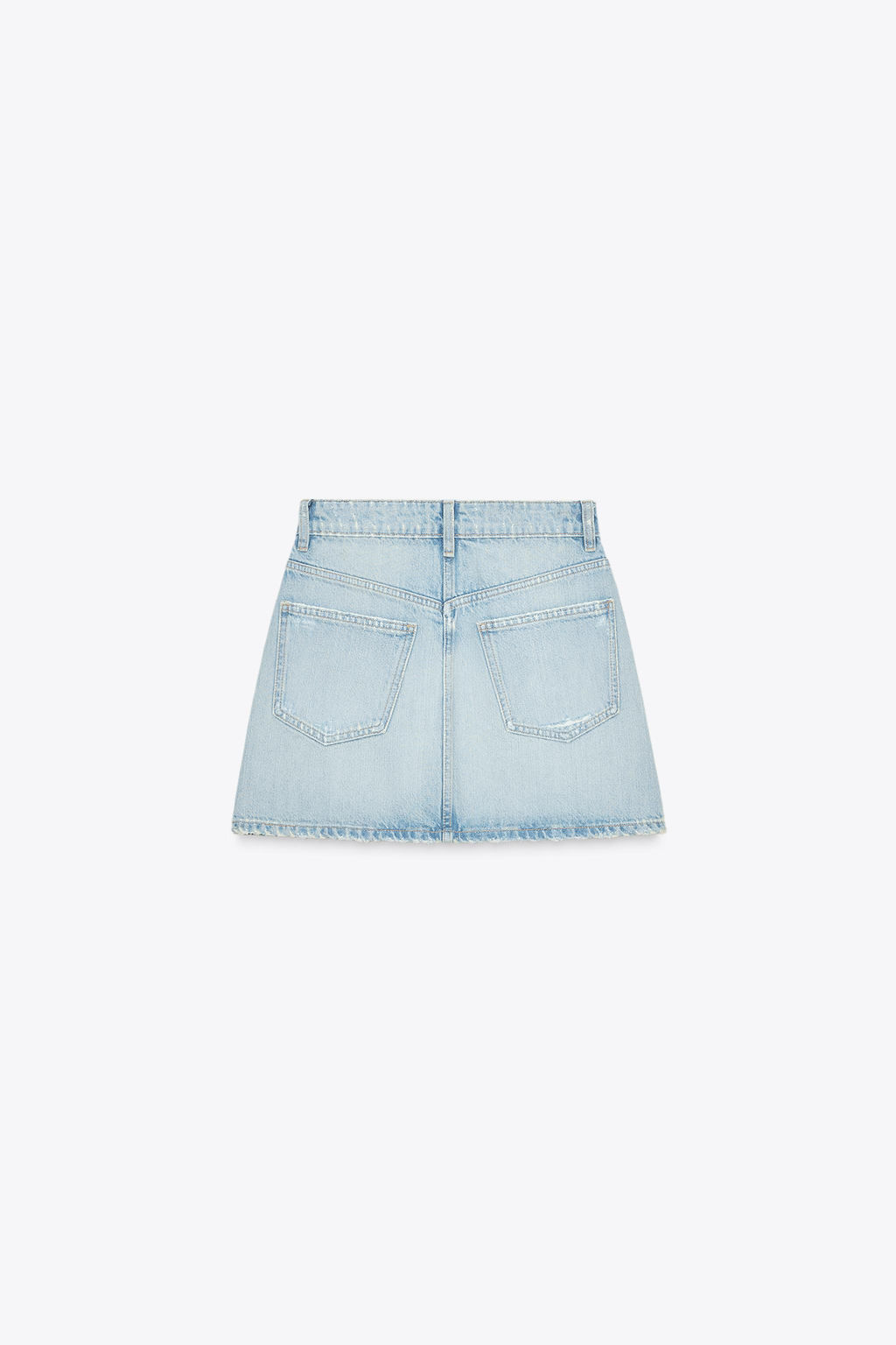 RIPPED TRF DENIM SKIRT - Zara фото 14