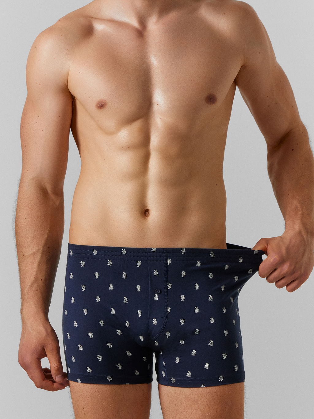 Цена за 2 штуки! ТРУСЫ МУЖСКИЕ геометрия на синем1 411152