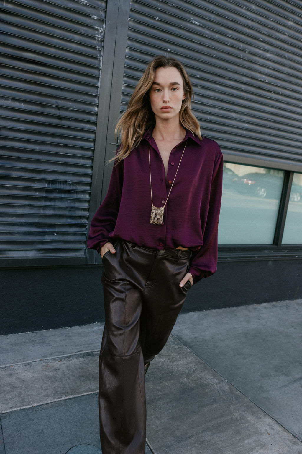 SATIN BALLOON SHIRT - Zara фото 2