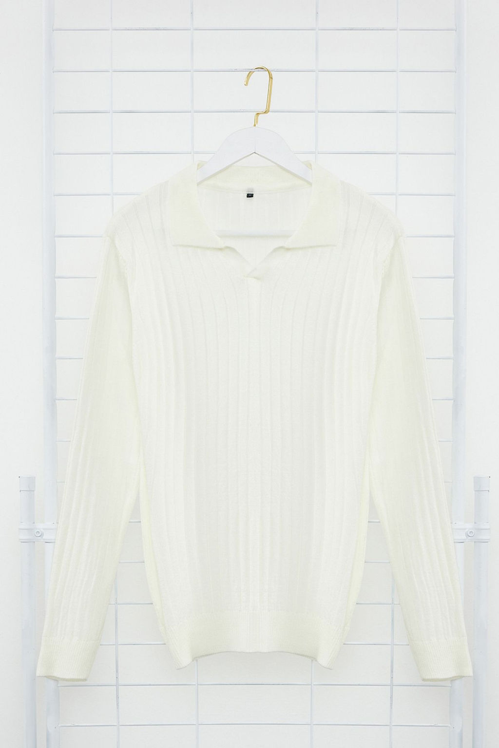 TRENDYOL MAN Siyah Slim Dar Kesim Couple/Cift Polo Yaka Duz Triko Kazak TMNAW25KZ00022 - Trendyolmilla фото 22