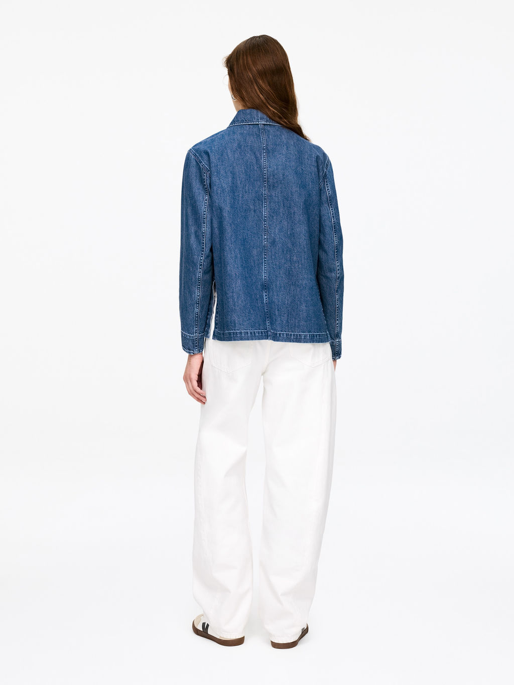 Camisa de sarga de denim - H&m фото 6