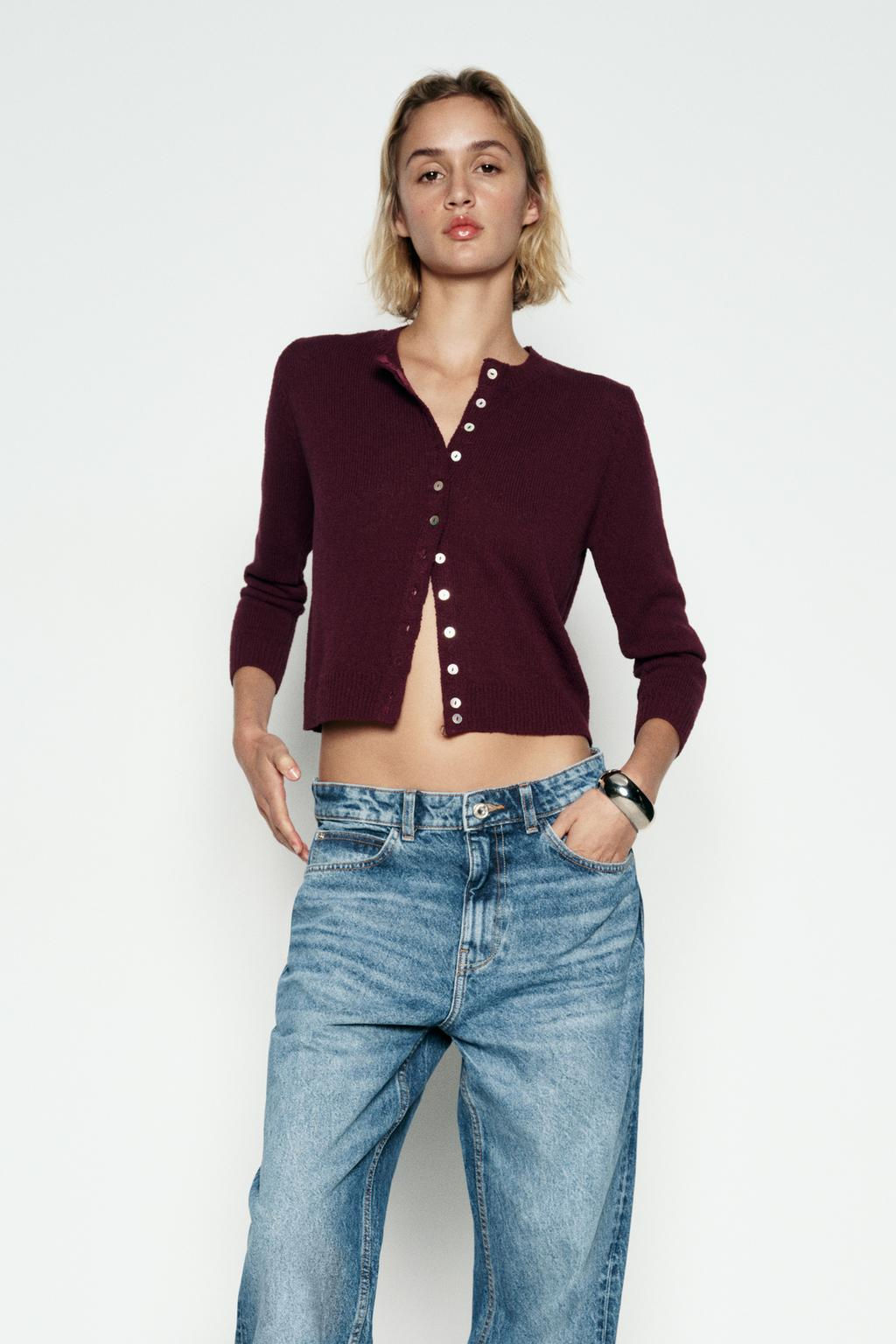 PLAIN KNIT CARDIGAN - Zara фото 11