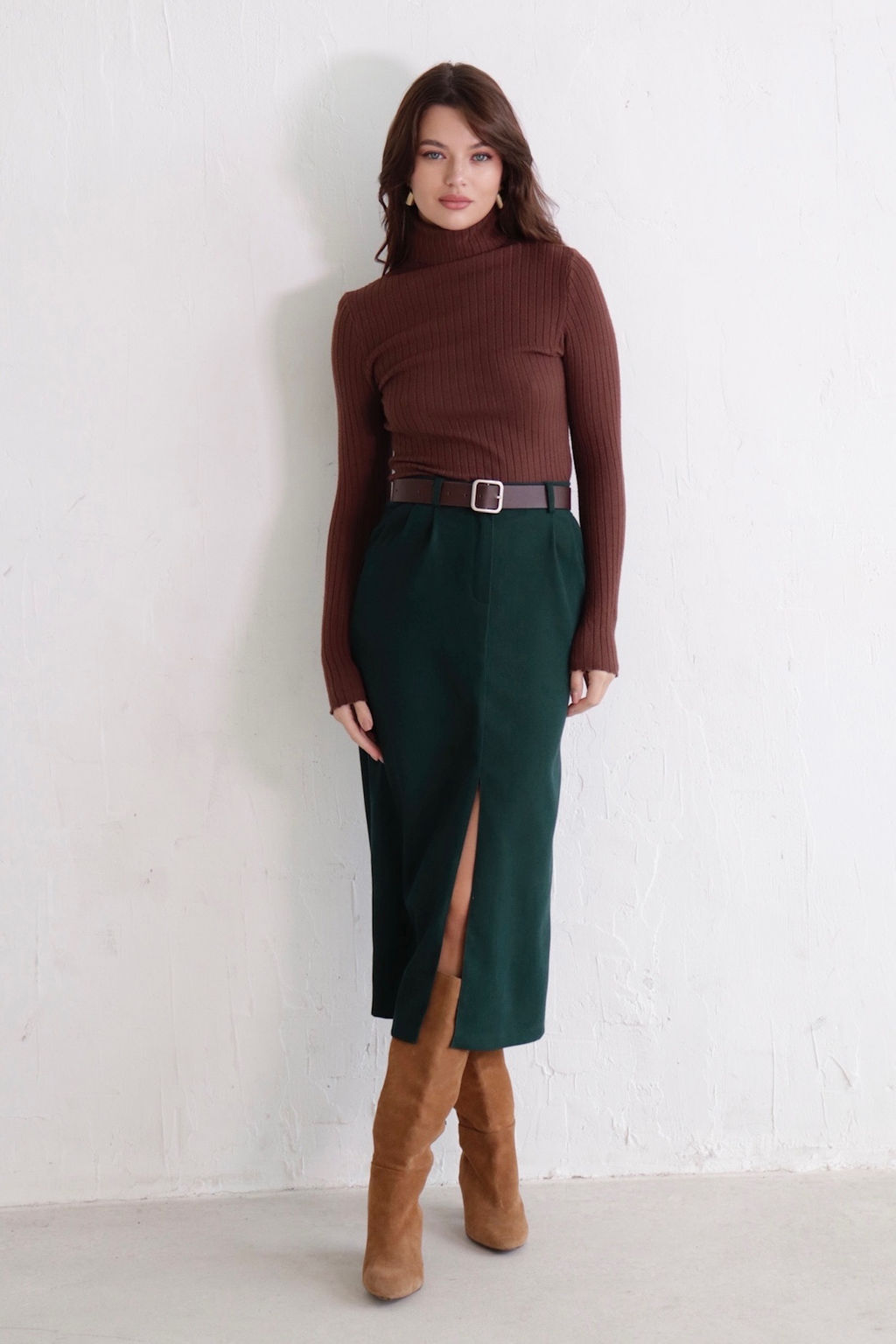 Юбка миди-макси с разрезом спереди - Martichelli фото 37