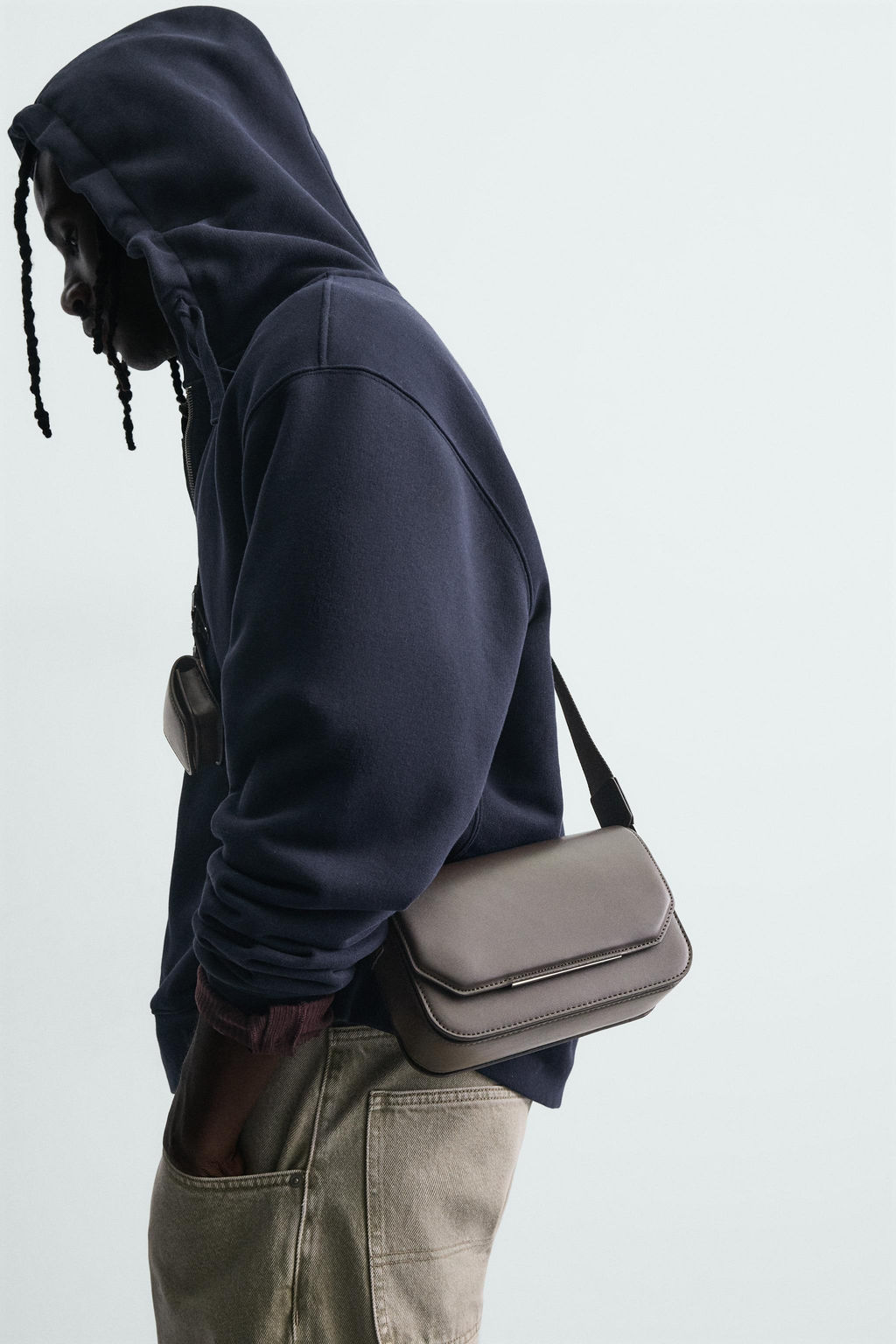PLAIN CROSSBODY BAG WITH FLAP - Zara фото 8
