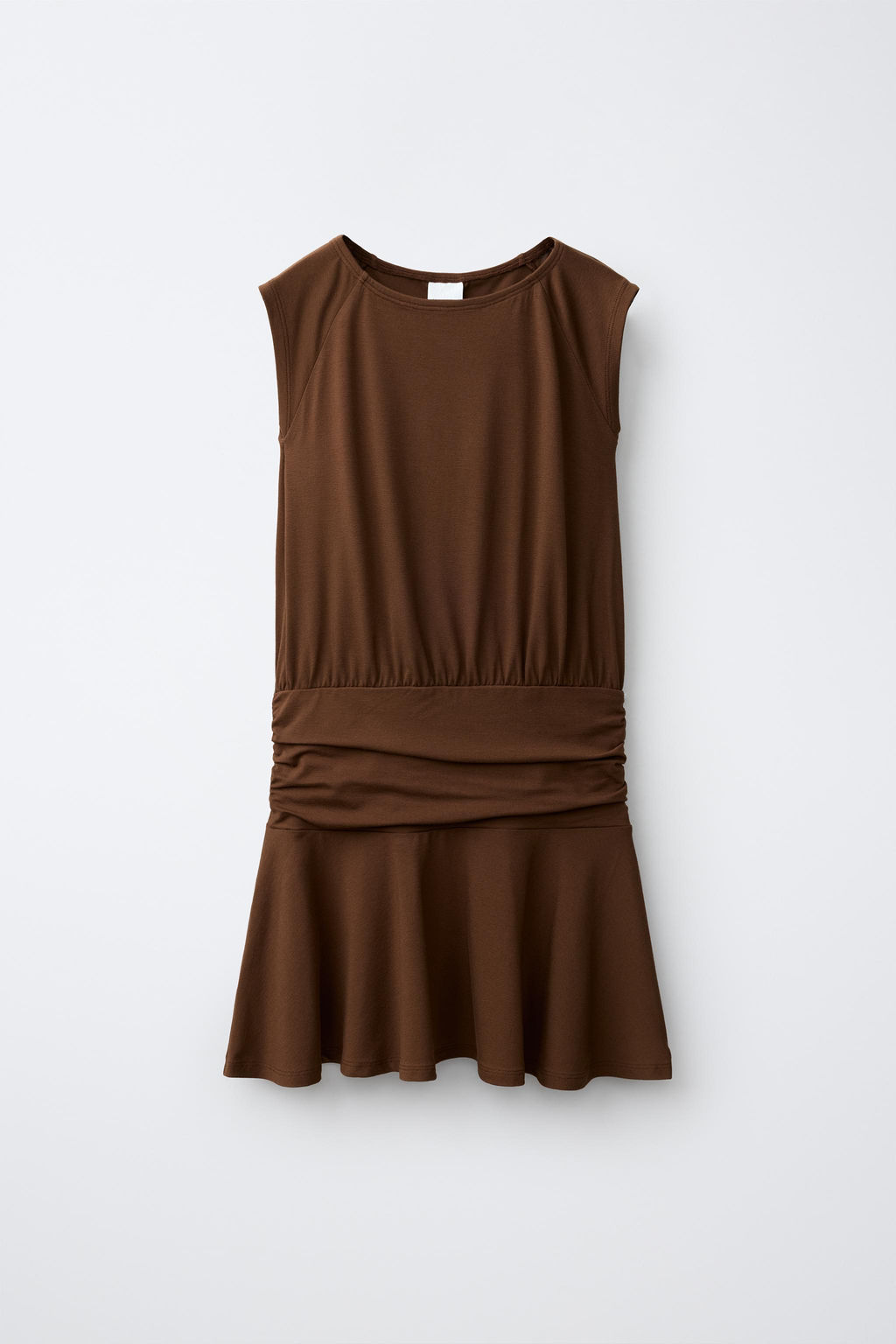 VESTIDO FAJ?N VOLANTE / Marr?n - Zara фото 3