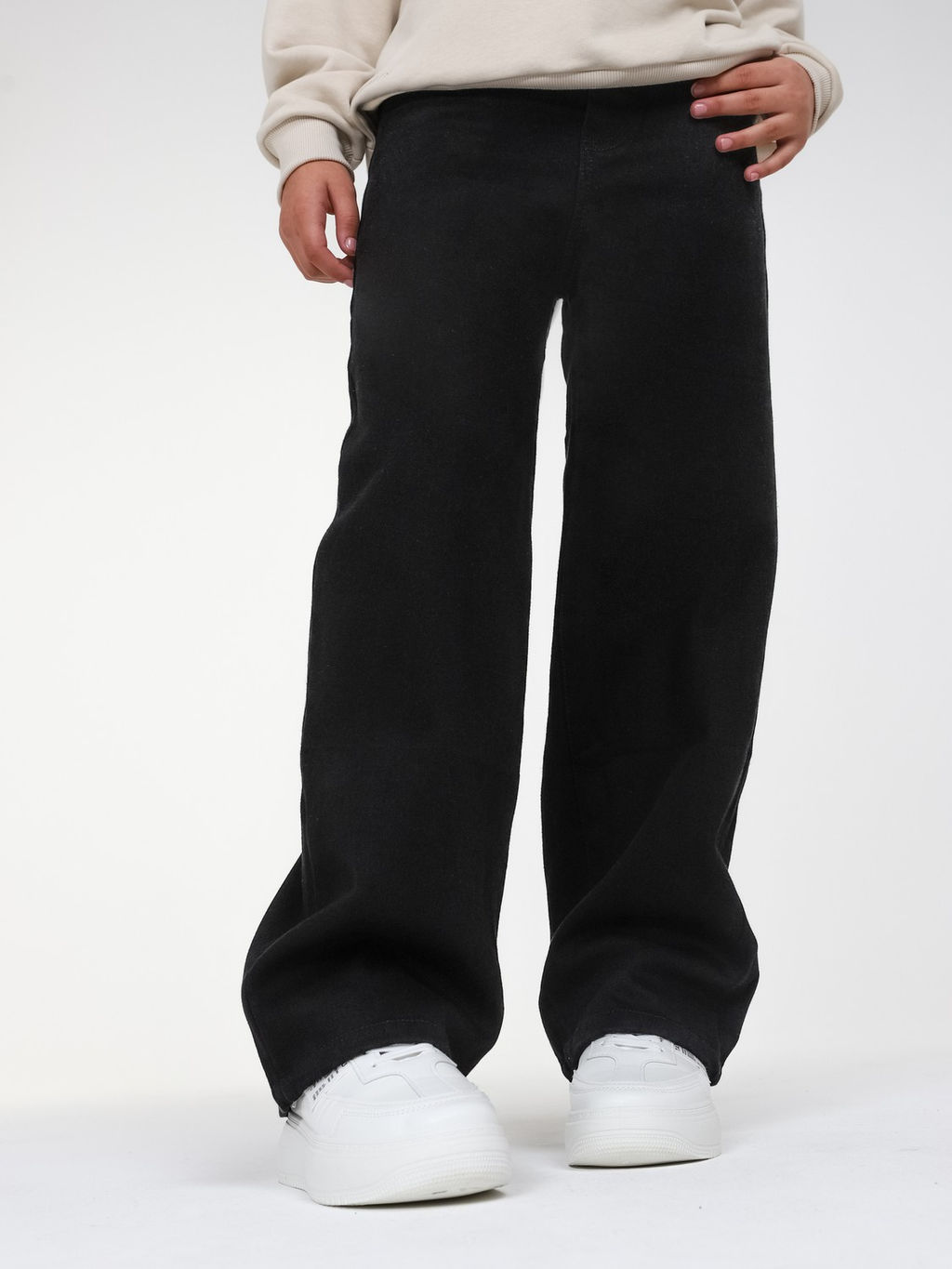 Джинсы-багги утеплённые для девочек - СИНЯЯ МОДА фото 16