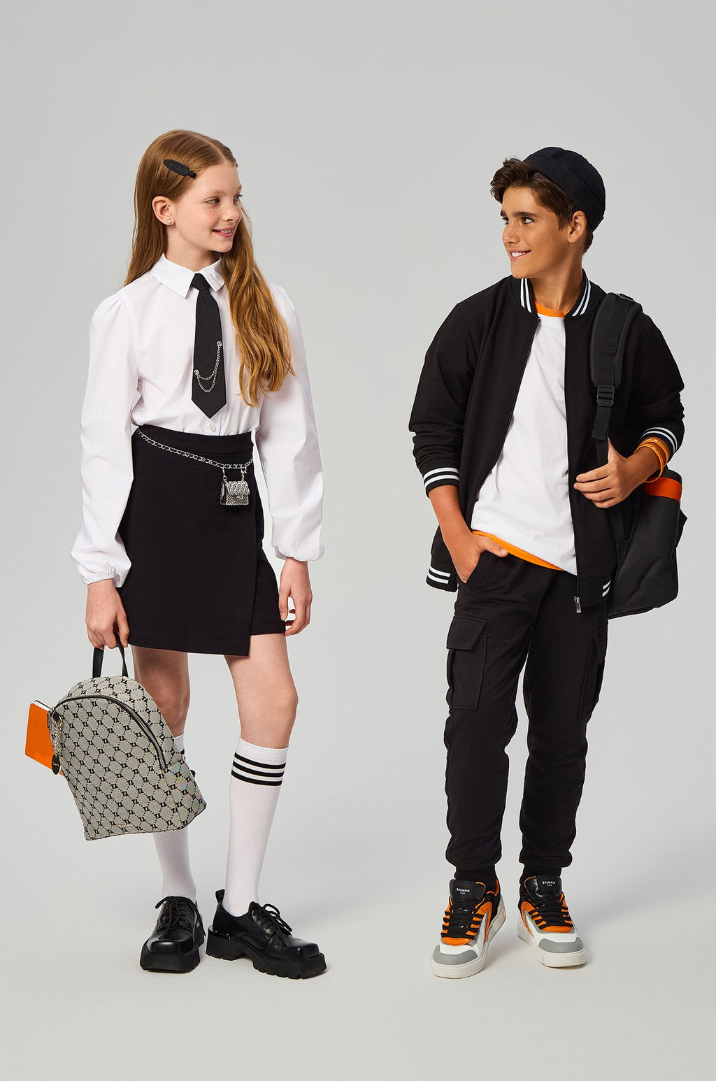 Хлопковая блузка из поплина для девочки Happyfox