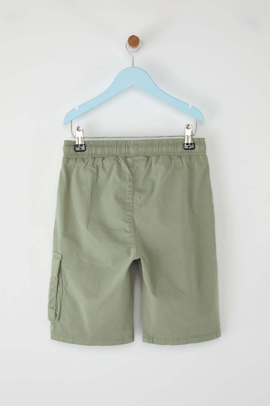 Ac?k Haki Pamuklu Basic Lastikli Cep Detayl? Erkek Cocuk Sort&Bermuda TKDSS25JE00006 - Trendyolmilla фото 3